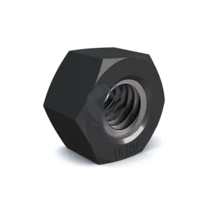 10 HV Grade DIN 6915 / EN 14399-4 Hexagon Nuts Plain Black