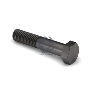 10.9 Grade DIN 931 - ISO 4014 - UNI 5737 Hexagon Head Bolts Half Threaded Plain Black