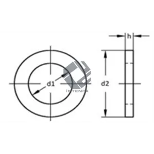 100 HV DIN 126 ISO 7091 UNI 6593 Plain Flat Washers