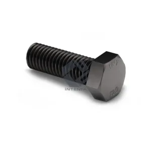 12.9 Grade DIN 933 - ISO 4017 - UNI 5739  Hexagon Head Bolts Full Threaded Plain Black