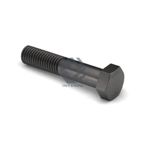 4.8 Grade DIN 931 - ISO 4014 - UNI 5737 Hexagon Head Bolts Half Threaded Plain Black