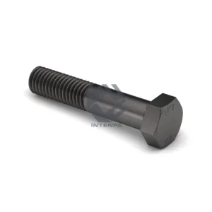 6.8 Grade DIN 931 - ISO 4014 - UNI 5737 Hexagon Head Bolts Half Threaded Plain Black