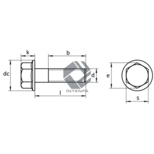 8.8 Grade DIN 6921 Hexagon Flange Bolts Hot Dip Galvanized HDG