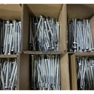 ASTM A307 Grade A ASME B18.2.1 Hex Bolts Zinc Plated