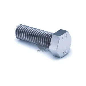 5.8 Grade DIN 933 - ISO 4017 - UNI 5739 Hexagon Head Bolts Full Threaded Zinc Plated