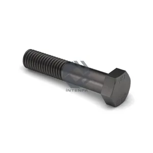 EN 15048 SB ( Structural Bolting ) 8.8 Grade DIN 931 - ISO 4014 Hexagon Head Bolts Half Threaded Plain Black